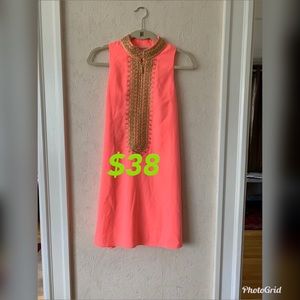 Lilly Pulitzer Coral Jane Shift Dress